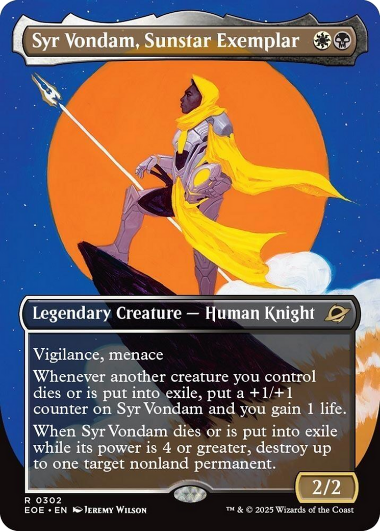 Syr Vondam, Sunstar Exemplar (Borderless) [Edge of Eternities]