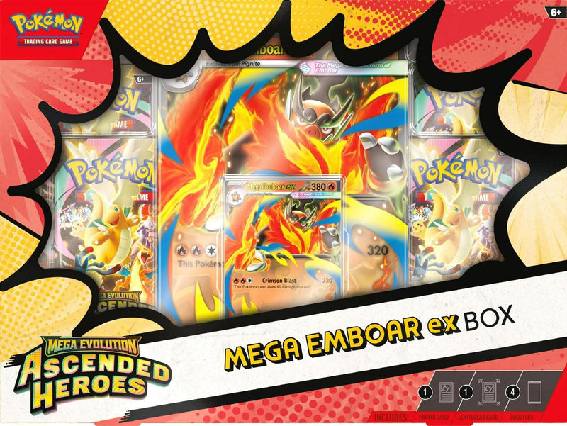 Pokémon - Mega Evolution: Ascended Heroes - Mega Emboar ex Box