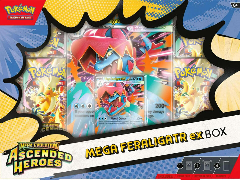 Pokémon - Mega Evolution: Ascended Heroes - Mega Feraligatr ex Box