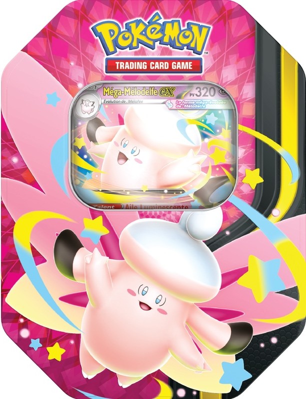Pokémon - Méga Mélodelfe ex - Tin Méga Clair De Lune (French)