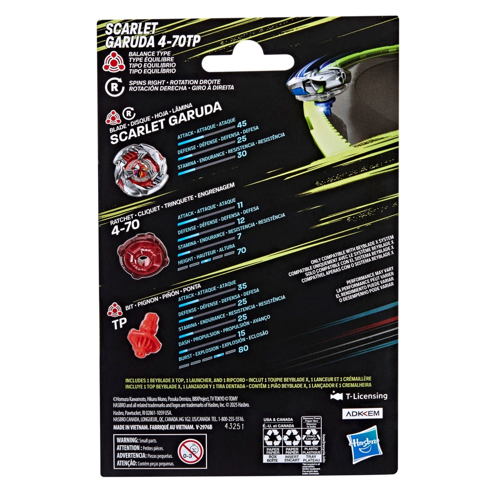 Beyblade X - Scarlet Garuda 4-70TP (Balance Type)