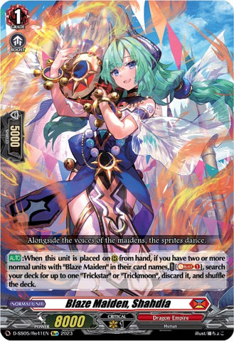 Blaze Maiden, Shahdia (D-SS05/Re41EN) [D-SS05: Festival Booster 2023]