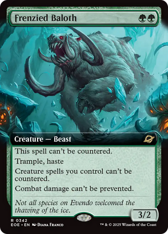 Frenzied Baloth (Extended Art) [Edge of Eternities]