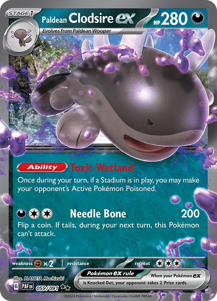 Paldean Clodsire ex - 059/091