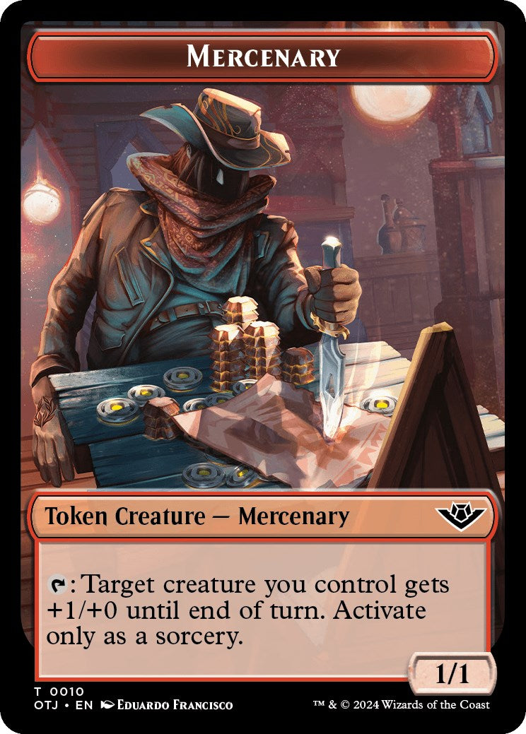 Mercenary // Zombie Rogue Double-Sided Token