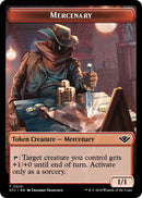 Mercenary // Zombie Rogue Double-Sided Token