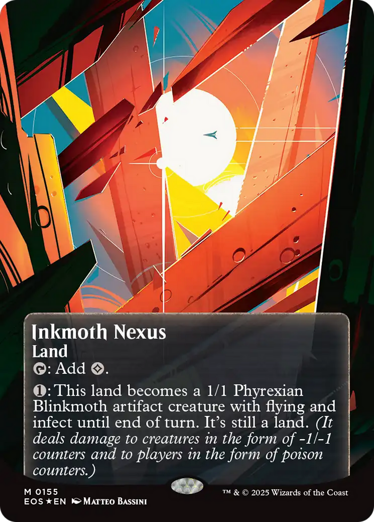Inkmoth Nexus (0155) (Borderless) (Galaxy Foil) [Edge of Eternities: Stellar Sights]