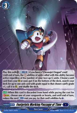 Footprints Marking Passage of Time (Foil) (D-PR/756EN) [D Promo Cards]