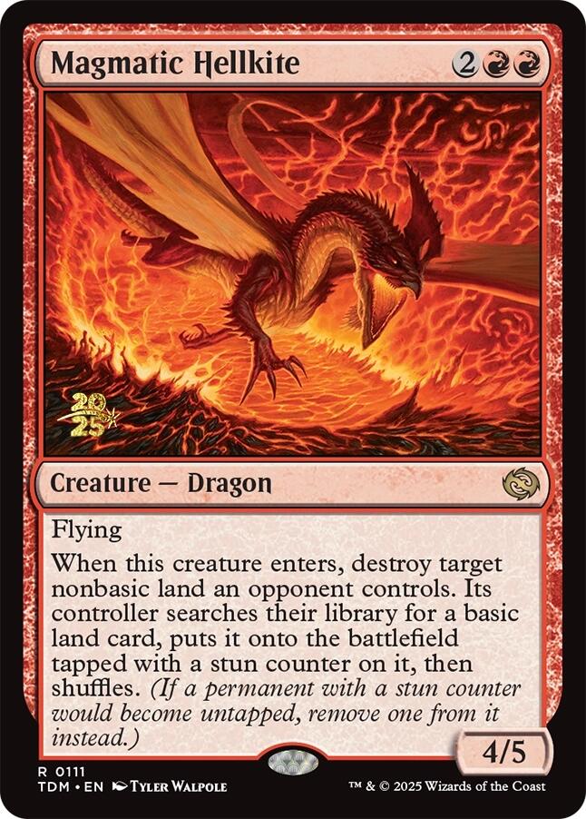 Magmatic Hellkite [Tarkir: Dragonstorm Prerelease Cards]