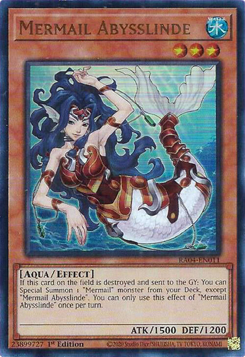 Mermail Abysslinde [RA04-EN011] Ultra Rare