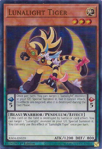 Lunalight Tiger [RA04-EN020] Ultra Rare