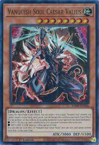 Vanquish Soul Caesar Valius [RA04-EN046] Ultra Rare