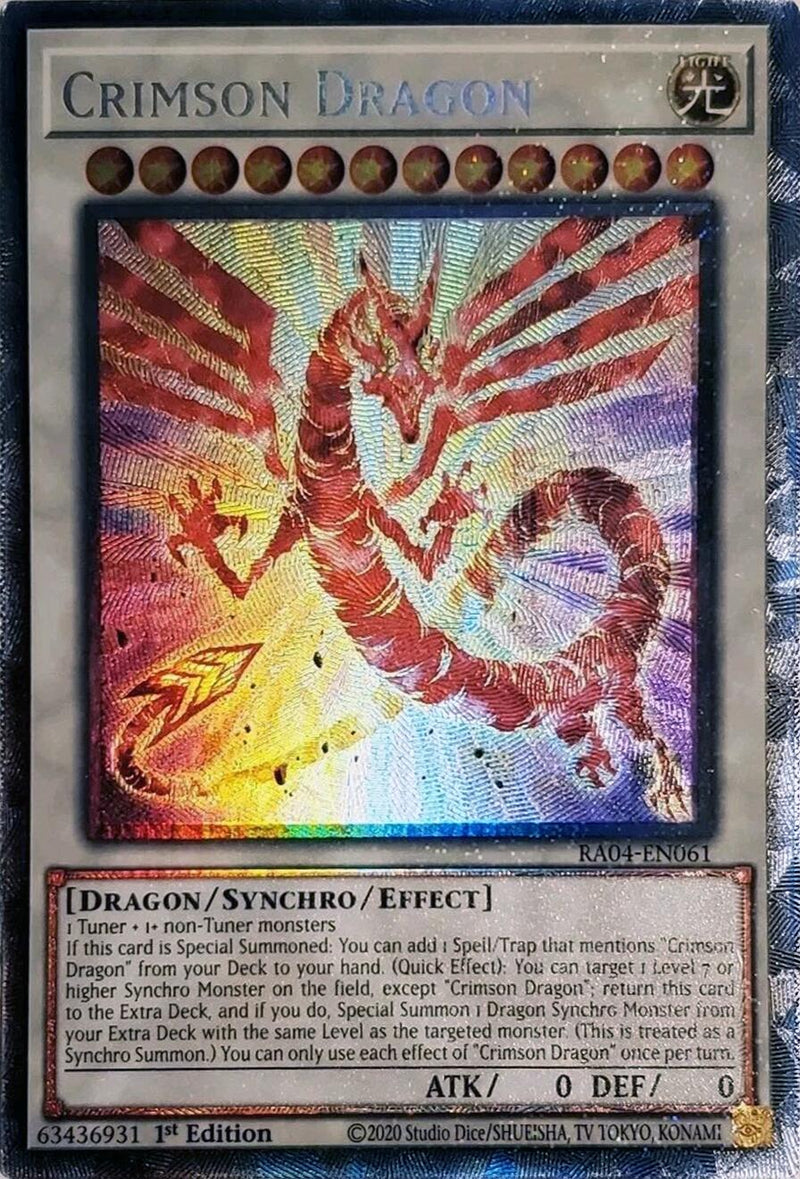 Crimson Dragon (card) [RA04-EN061] Collector's Rare