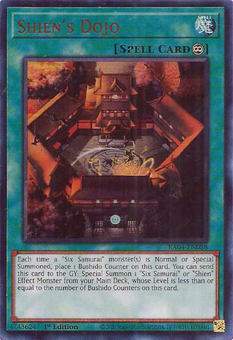 Shien's Dojo [RA04-EN088] Ultra Rare