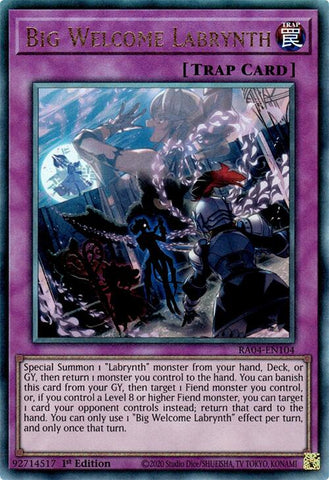 Big Welcome Labrynth [RA04-EN104] Ultimate Rare