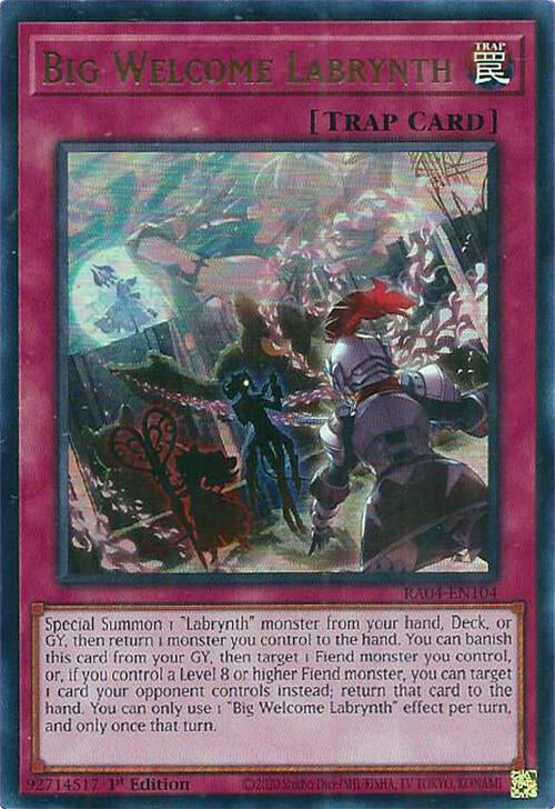 Big Welcome Labrynth [RA04-EN104] Ultra Rare