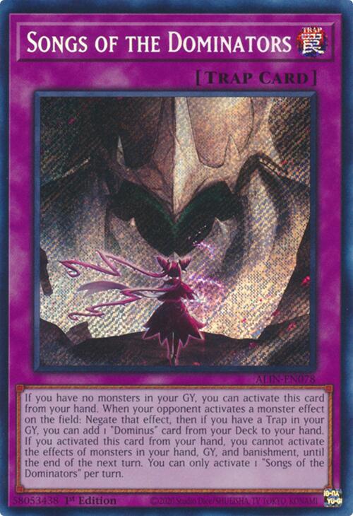 Songs of the Dominators [ALIN-EN078] Secret Rare