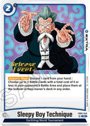Sleepy Boy Technique [Rivals Clash Release Event Cards]