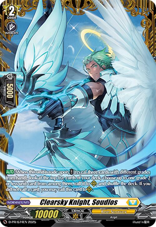 Clearsky Knight, Soudios (D-PR/674EN) [D Promo Cards]