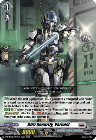 Blitz Security, Varnest (DZ-BT08/009EN) [DZ-BT08: Knights 0f Rebirth]