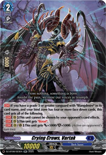 Crying Crows ,Vartak (DZ-BT08/023EN) [DZ-BT08: Knights 0f Rebirth]