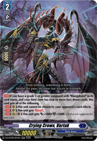 Crying Crows ,Vartak (DZ-BT08/023EN) [DZ-BT08: Knights 0f Rebirth]