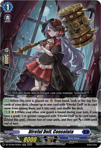 Direful Doll, Consolata (DZ-BT08/025EN) [DZ-BT08: Knights 0f Rebirth]