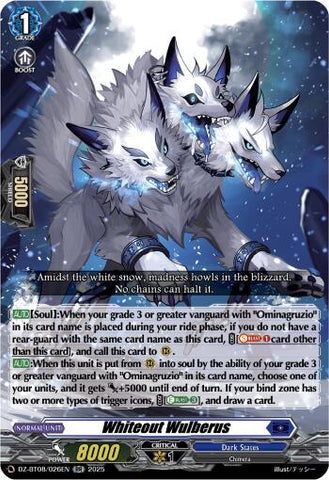 Whiteout Wolfberus (DZ-BT08/026EN) [DZ-BT08: Knights 0f Rebirth]