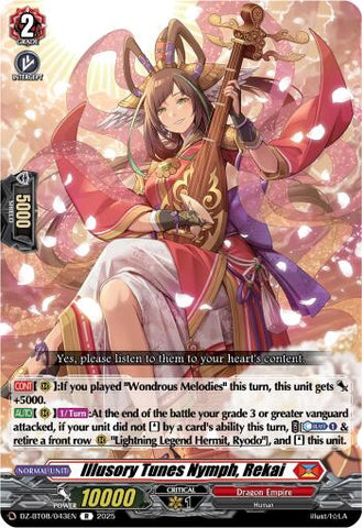 Mystical Tunes Nymph, Rekai (DZ-BT08/043EN) [DZ-BT08: Knights 0f Rebirth]