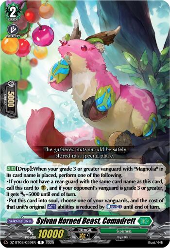 Sylvan Horned Beast, Comadrett (DZ-BT08/059EN) [DZ-BT08: Knights 0f Rebirth]