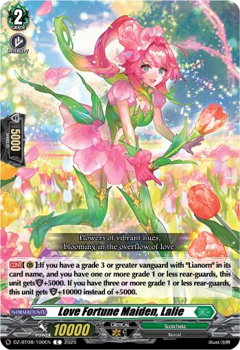 Love Fortune Maiden, Lalie (DZ-BT08/100EN) [DZ-BT08: Knights 0f Rebirth]