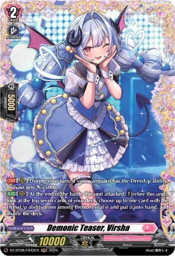 Demonic Teaser, Virsha (DZ-BT08/FR42EN) [DZ-BT08: Knights 0f Rebirth]
