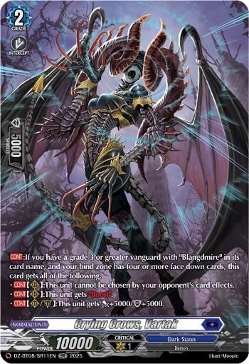 Crying Crows, Vartak (DZ-BT08/SR11EN) [DZ-BT08: Knights 0f Rebirth]