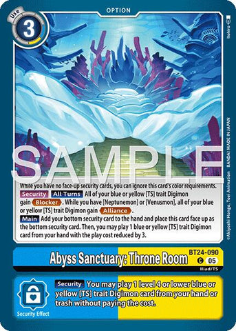 Abyss Sanctuary: Throne Room [BT24-090] [Time Stranger]