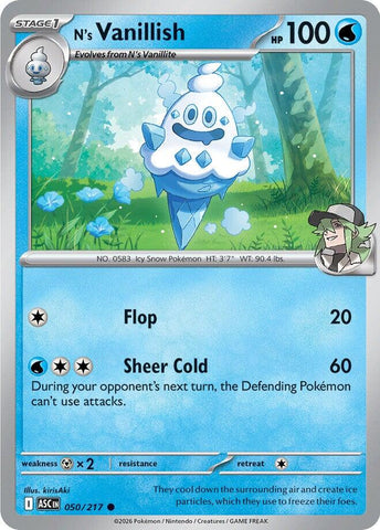 N's Vanillish (050/217) [Mega Evolution: Ascended Heroes]