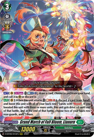 Grand March of Full Bloom, Lianorn (D-BT06/013EN) [Blazing Dragon Reborn]