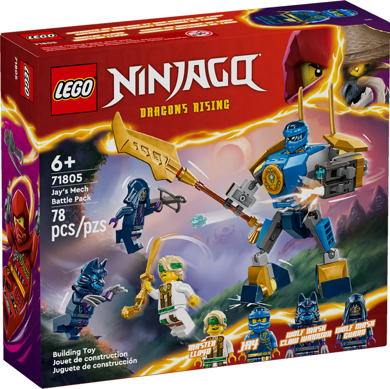 LEGO® NINJAGO® Jay's Mech Battle Pack Ninja Set 71805