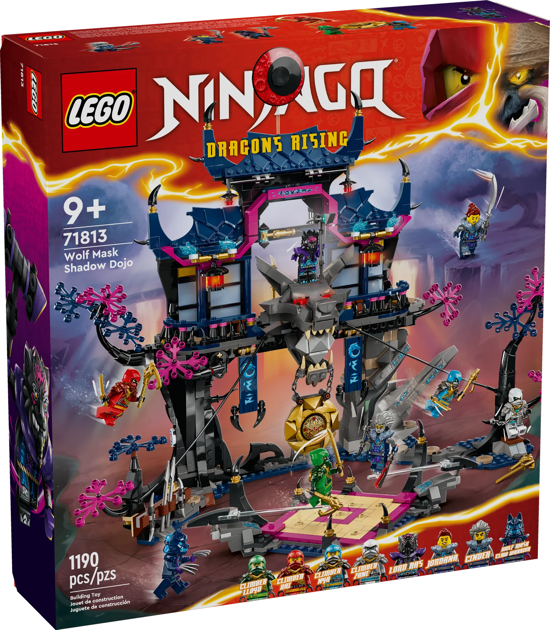 LEGO® NINJAGO® Wolf Mask Shadow Dojo Set 71813