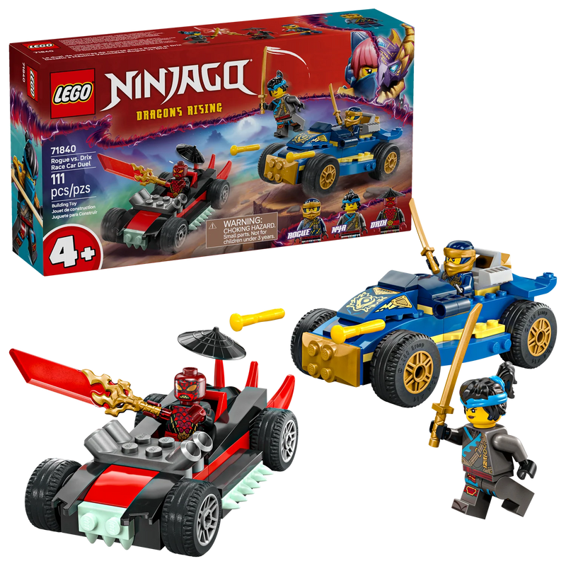 LEGO®  NINJAGO® Rogue vs. Drix Race Car Duel Set 71840