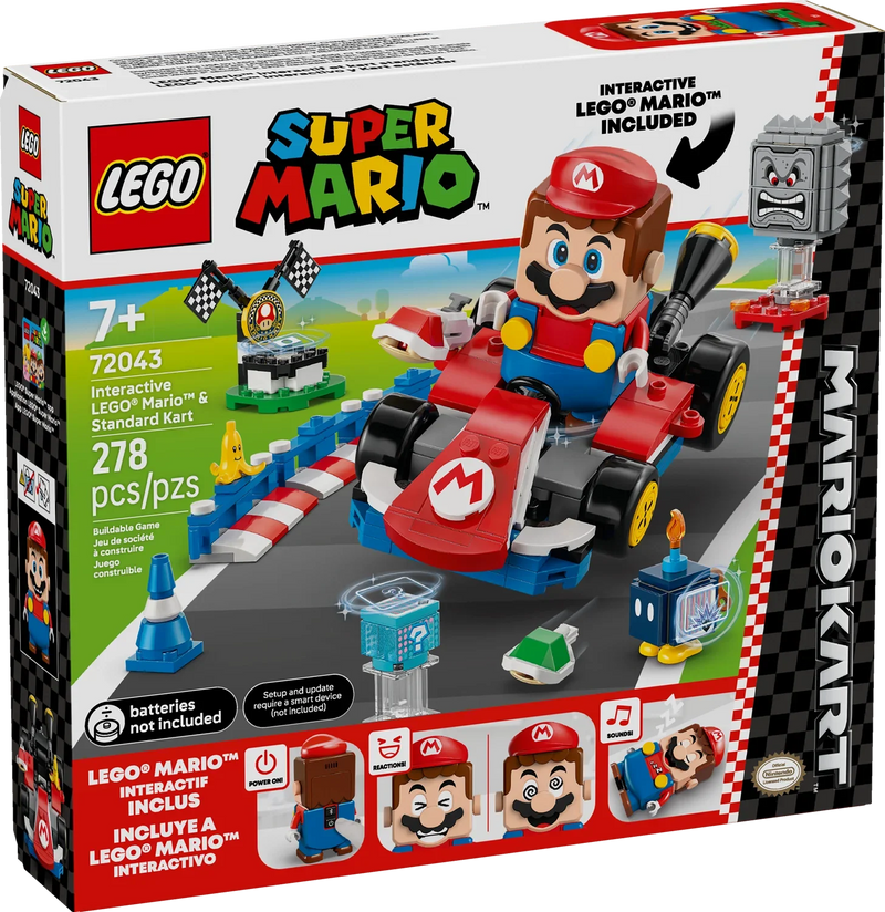 LEGO® MARIOKART™ Interactive Mario™ & Standard Kart Set 72043