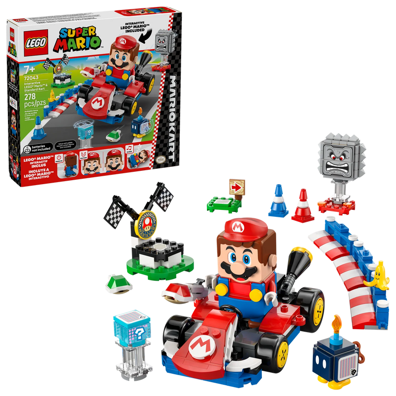 LEGO® MARIOKART™ Interactive Mario™ & Standard Kart Set 72043
