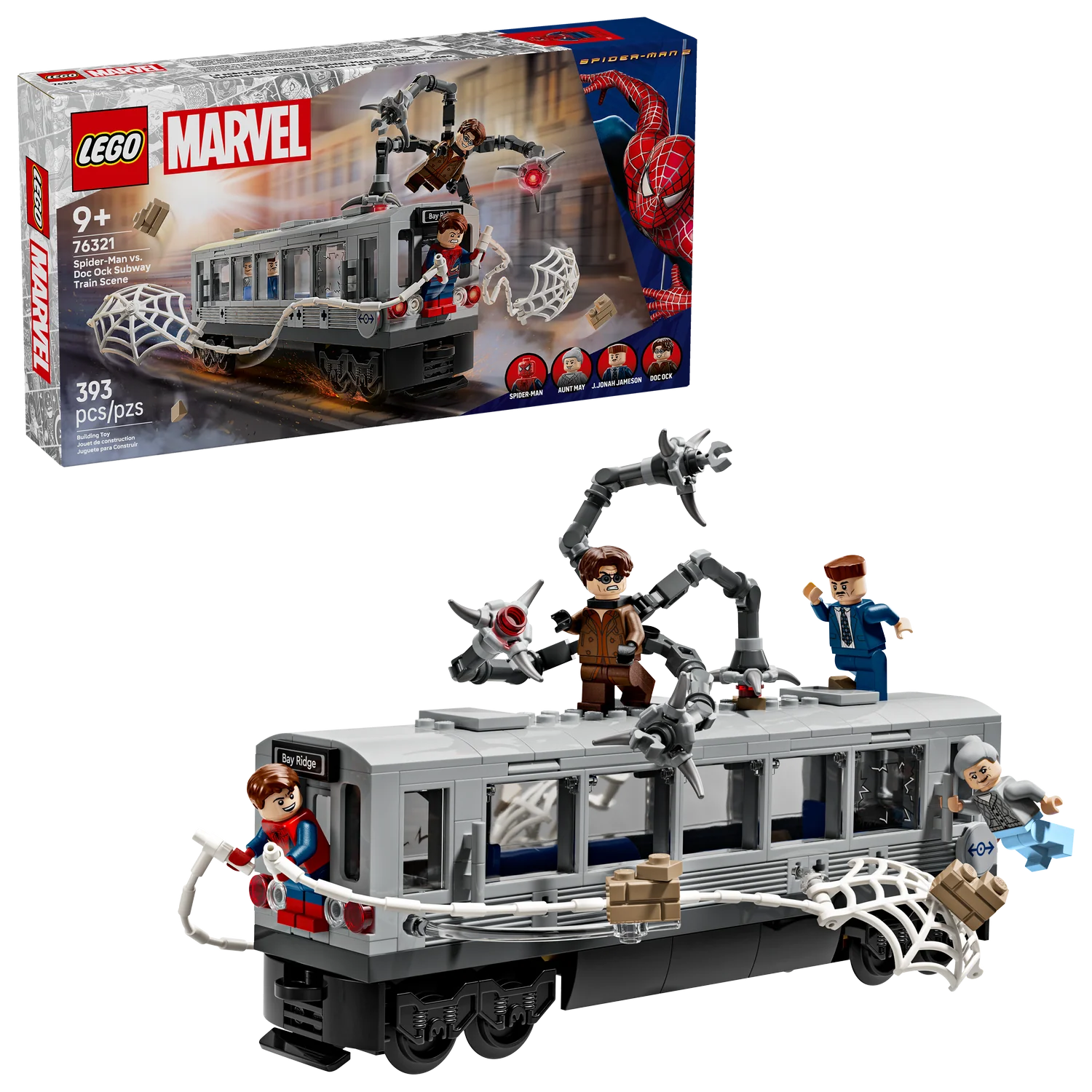 LEGO® Marvel Spider-Man vs. Doc Ock Subway Train Scene Set 76321
