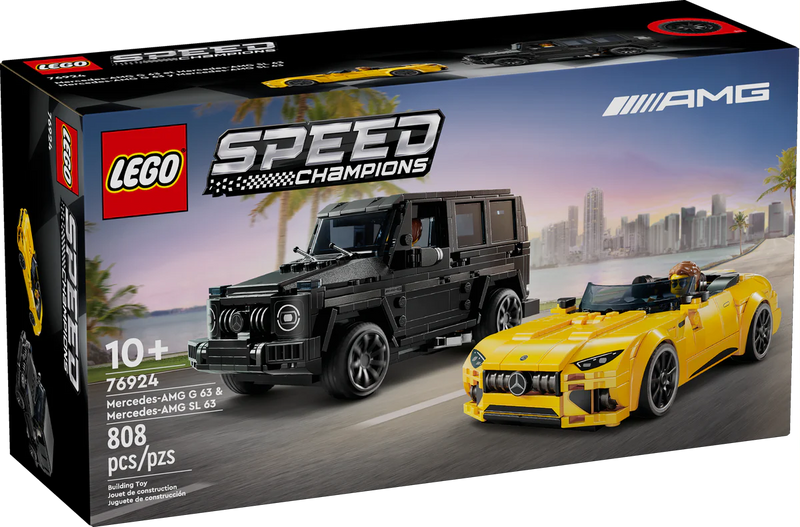 LEGO® SPEED CHAMPIONS Mercedes-AMG G 63 & Mercedes AMG SL 63 Car Set 76923