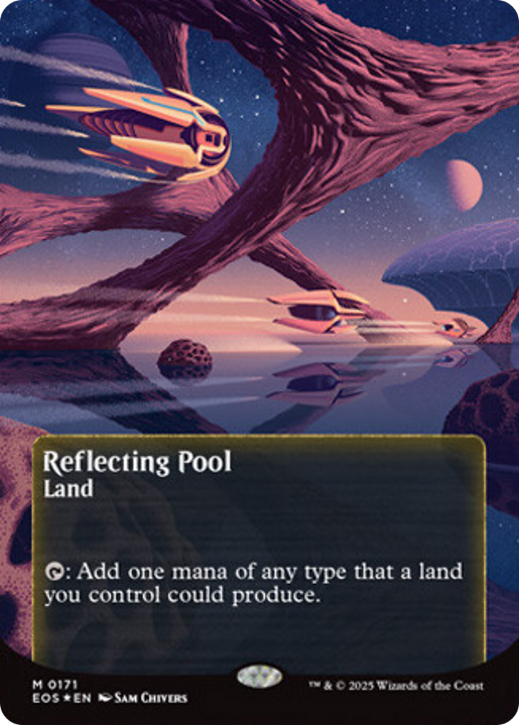 Reflecting Pool (0171) (Borderless) (Galaxy Foil) [Edge of Eternities: Stellar Sights]