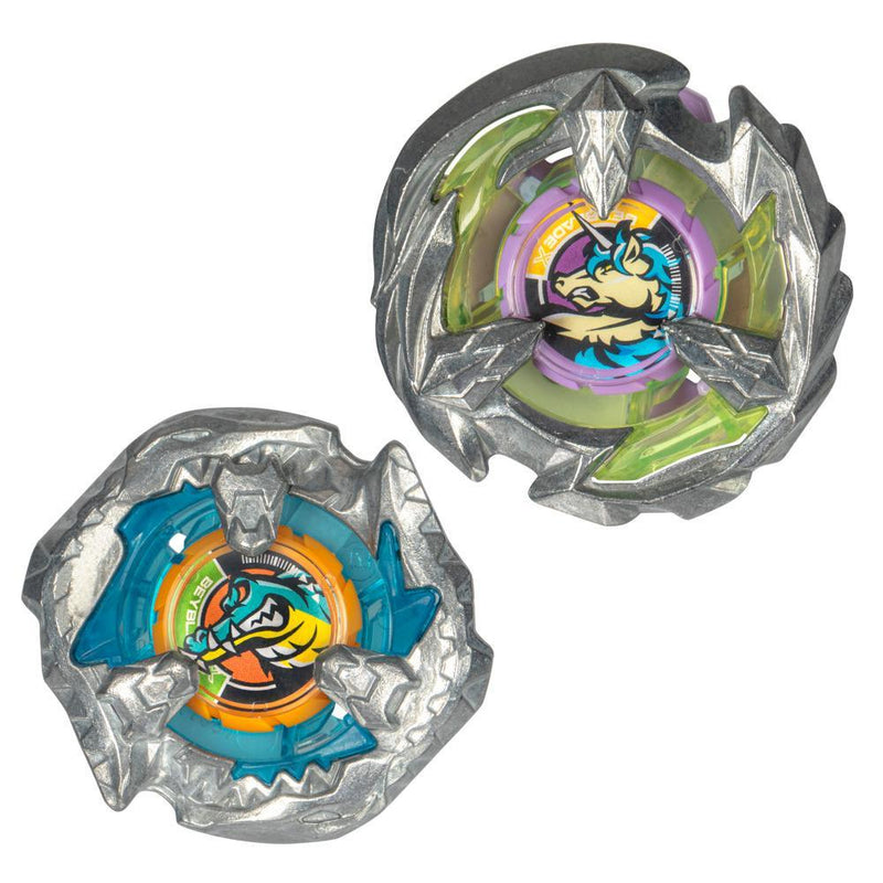 Beyblade X - Dual Pack - Bite Croc 3-60LF (Attack Type) / Sting Unicorn 4-60P (Balance Type)