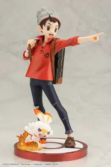 Pokémon - Victor With Scorbunny - ArtFX J Statue