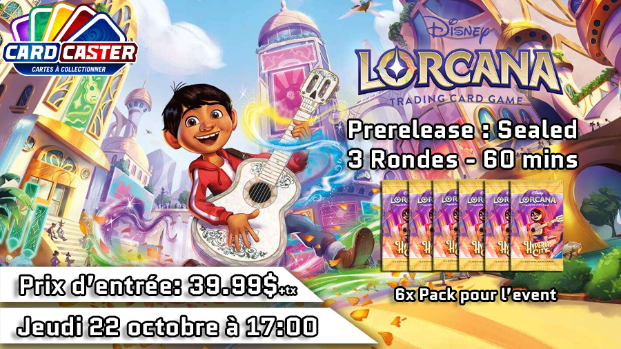 Disney Lorcana - Hyperia City Prerelease - Jeudi 22 octobre 17h00
