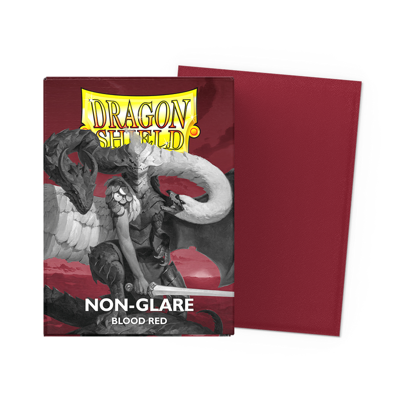 Dragon Shield - Standard Matte Non-Glare Sleeves - Blood Red (100)