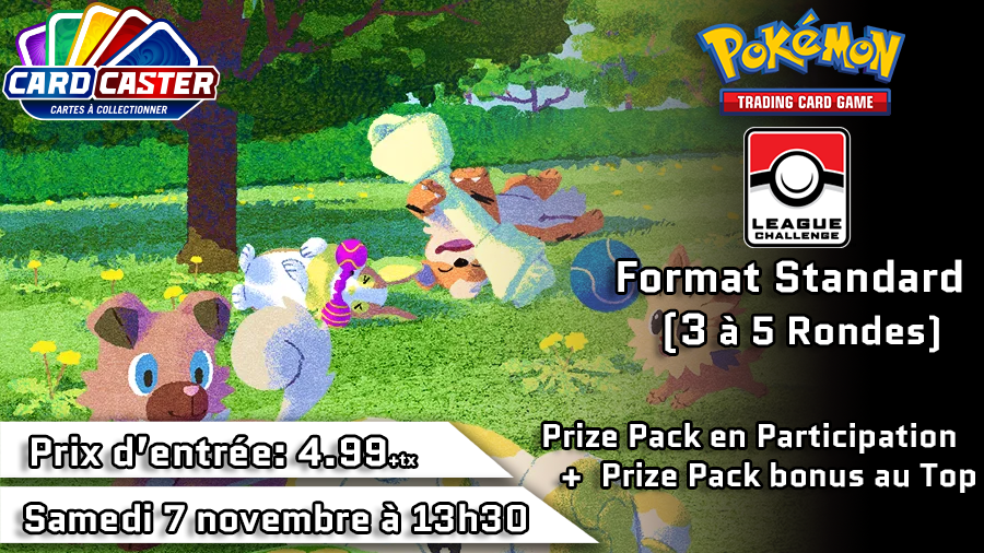 Pokémon - League Challenge novembre - Samedi 7 novembre 13h30