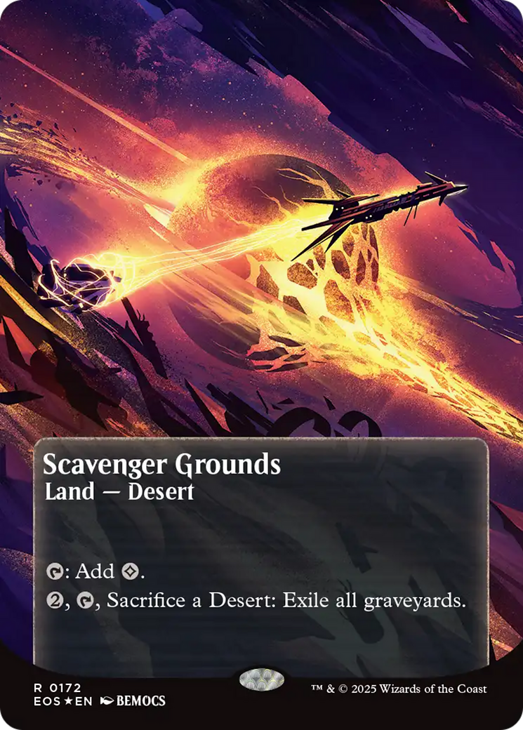 Scavenger Grounds (0172) (Borderless) (Galaxy Foil) [Edge of Eternities: Stellar Sights]